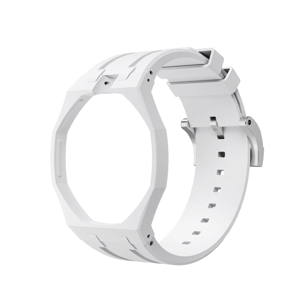 Oak Pop Exclusive White Silicone Strap