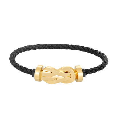 [ECHO ]CHANCE LARGE 8 FIGURE BUCKLE NO DIAMOND BRACELET GOLD