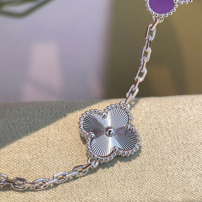[ECHO ] CLOVER 5 MOTIF VIOLET BRACELET COLLECTION