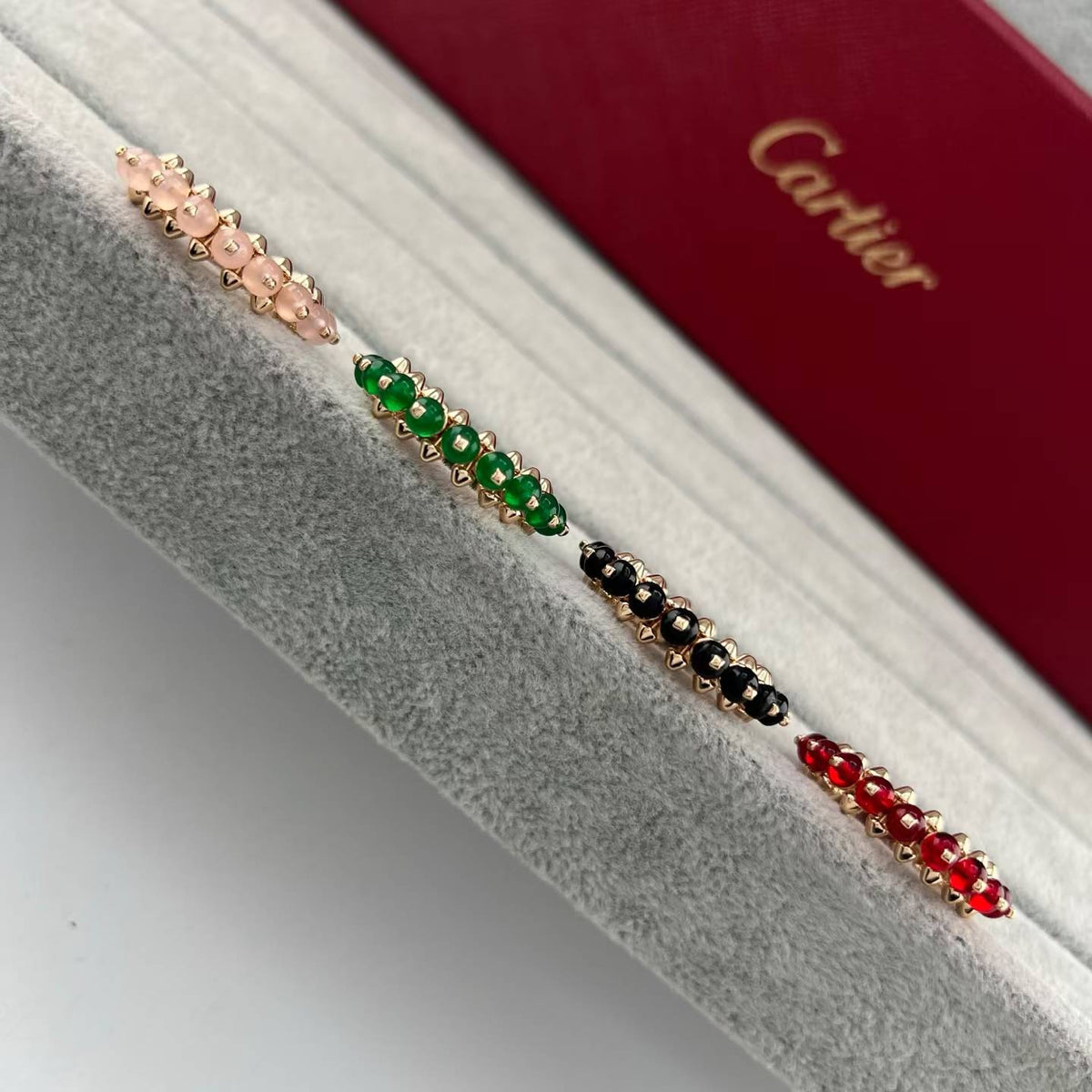 [ECHO]ROSE GOLD  AGATE RIVET RING ASIA LIMITED EDITION