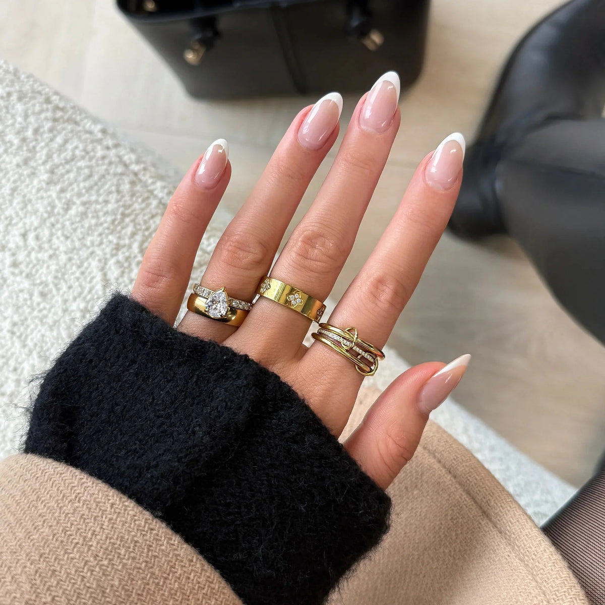 [Echo Fine]Dara Diamond Ring Stack