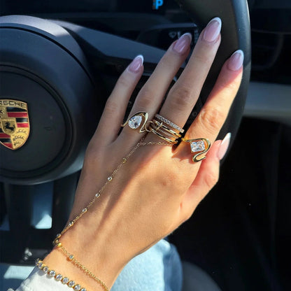 [Echo Fine]Dara Diamond Ring Stack