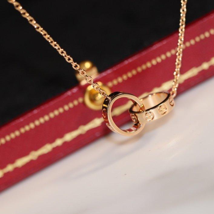 [ECHO ]LOVE NECKLACE PINK GOLD AND SILVER