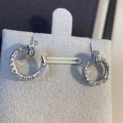 [ECHO ]JUSTE EARRINGS SILVER DIAMONDS