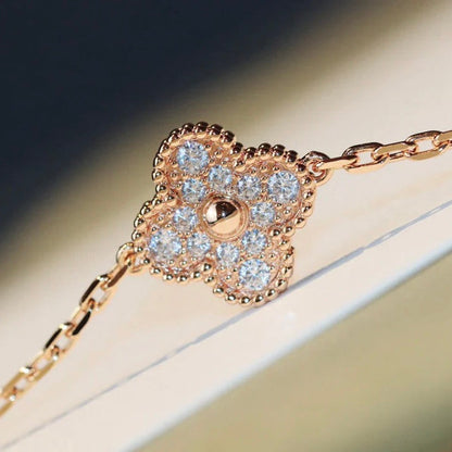 [ECHO ]CLOVER 20 MOTIFS MALACHITE DIAMOND NECKLACE