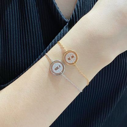 [ECHO]LUCKY MOVE DIAMOND PAVED BRACELET