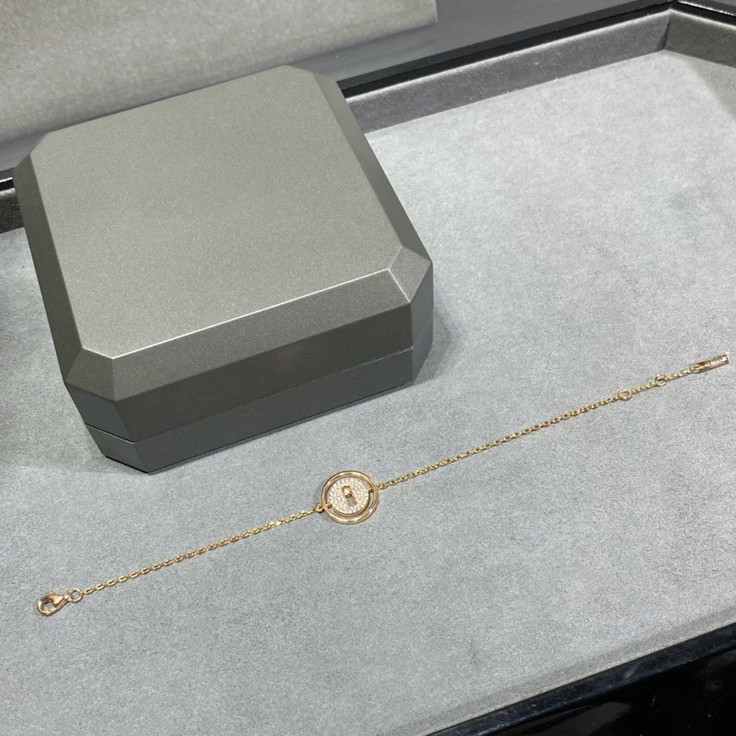 [ECHO]LUCKY MOVE DIAMOND PAVED BRACELET