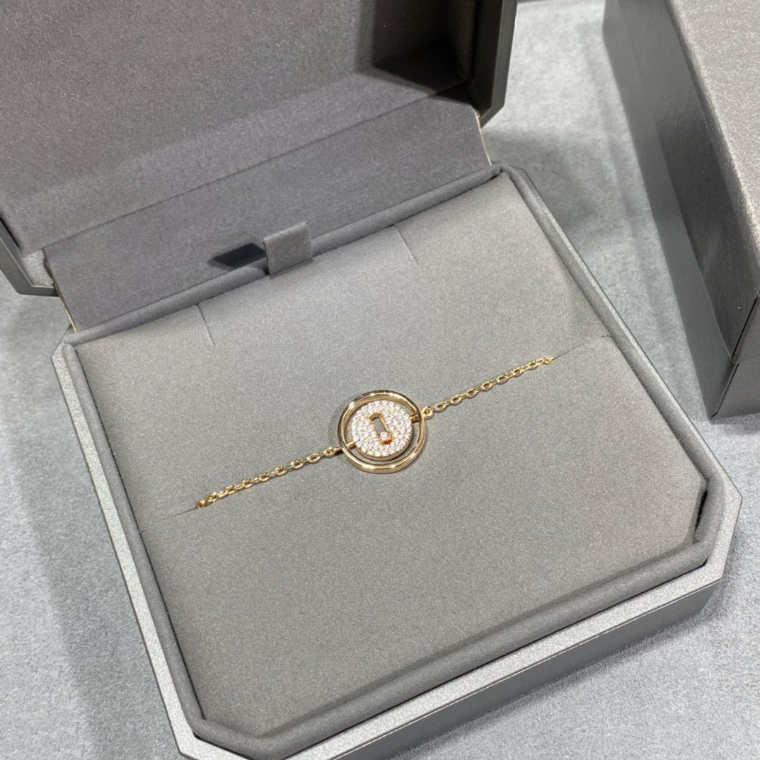 [ECHO]LUCKY MOVE DIAMOND PAVED BRACELET