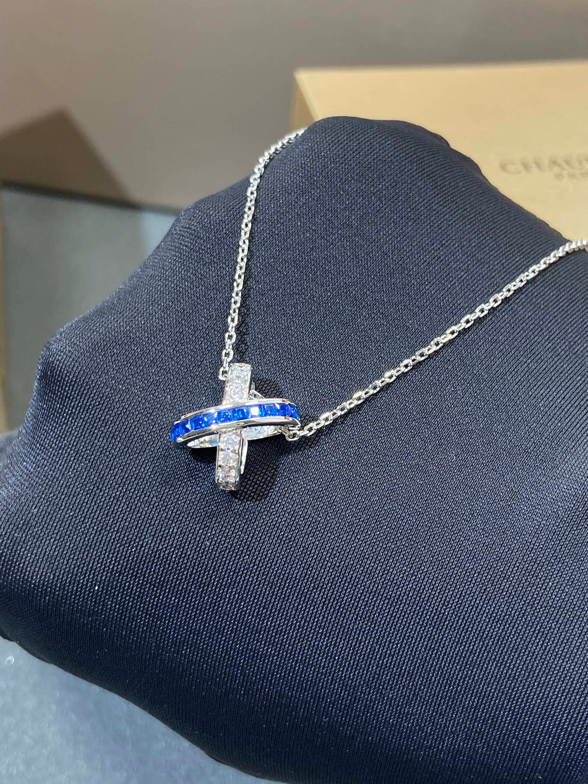 [ECHO ]LIENS DIAMOND SILVER NECKLACE