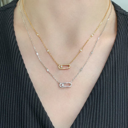 [ECHO]MOVE UNO DIAMOND NECKLACE