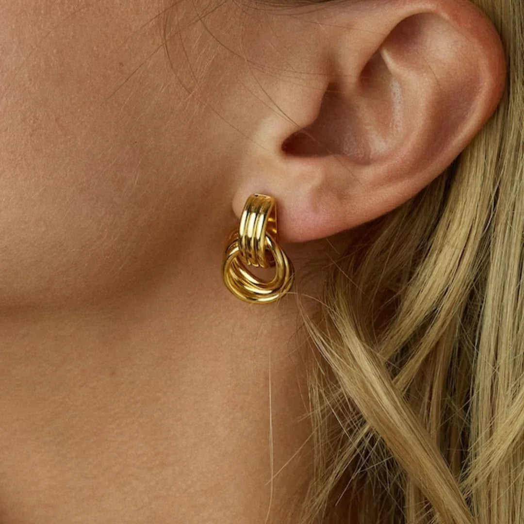 [Echo Fine]Luna Layered Hoop Earrings