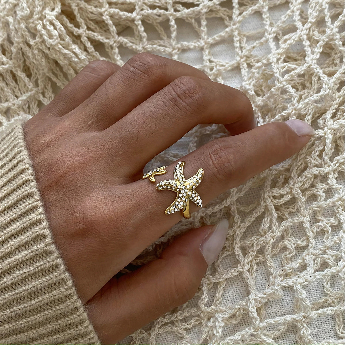 [Echo Fine]Marina Starfish Diamond Ring
