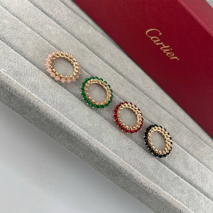 [ECHO]ROSE GOLD  AGATE RIVET RING ASIA LIMITED EDITION