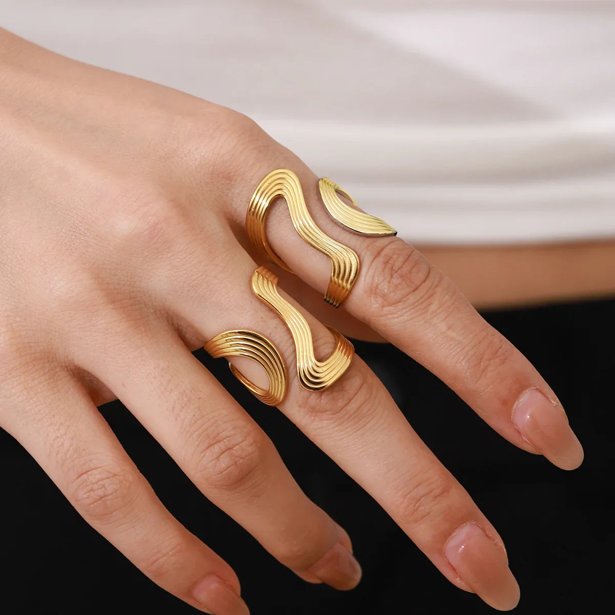 [Echo Fine]Vivi Twisted Band Gold Ring