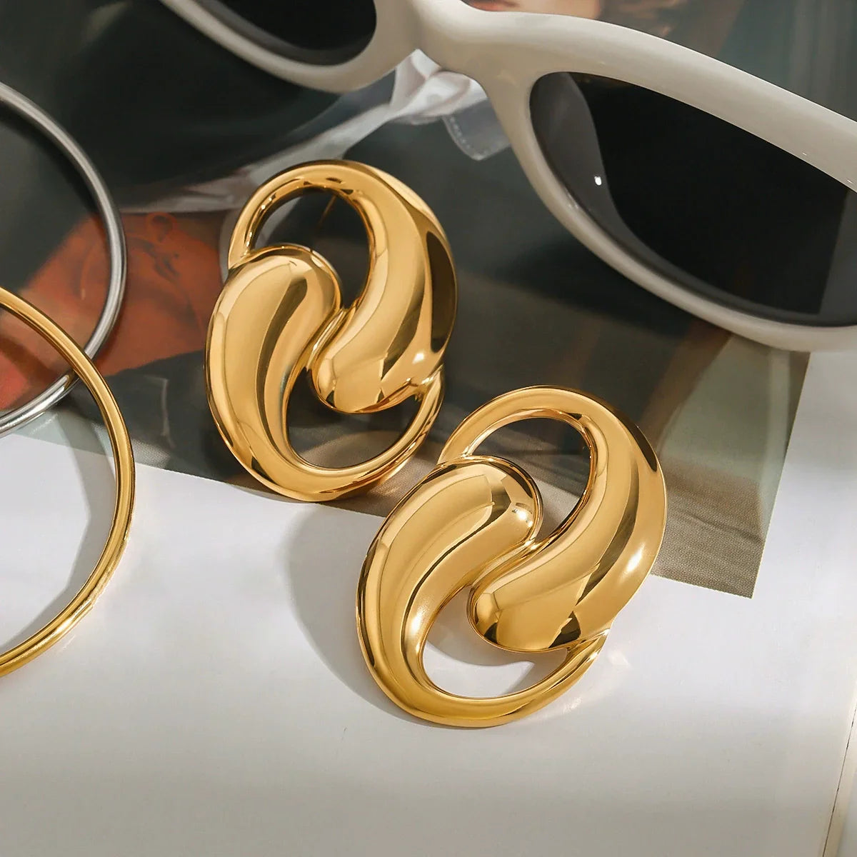 [Echo Fine]Dansley Water Drop Gold Earrings