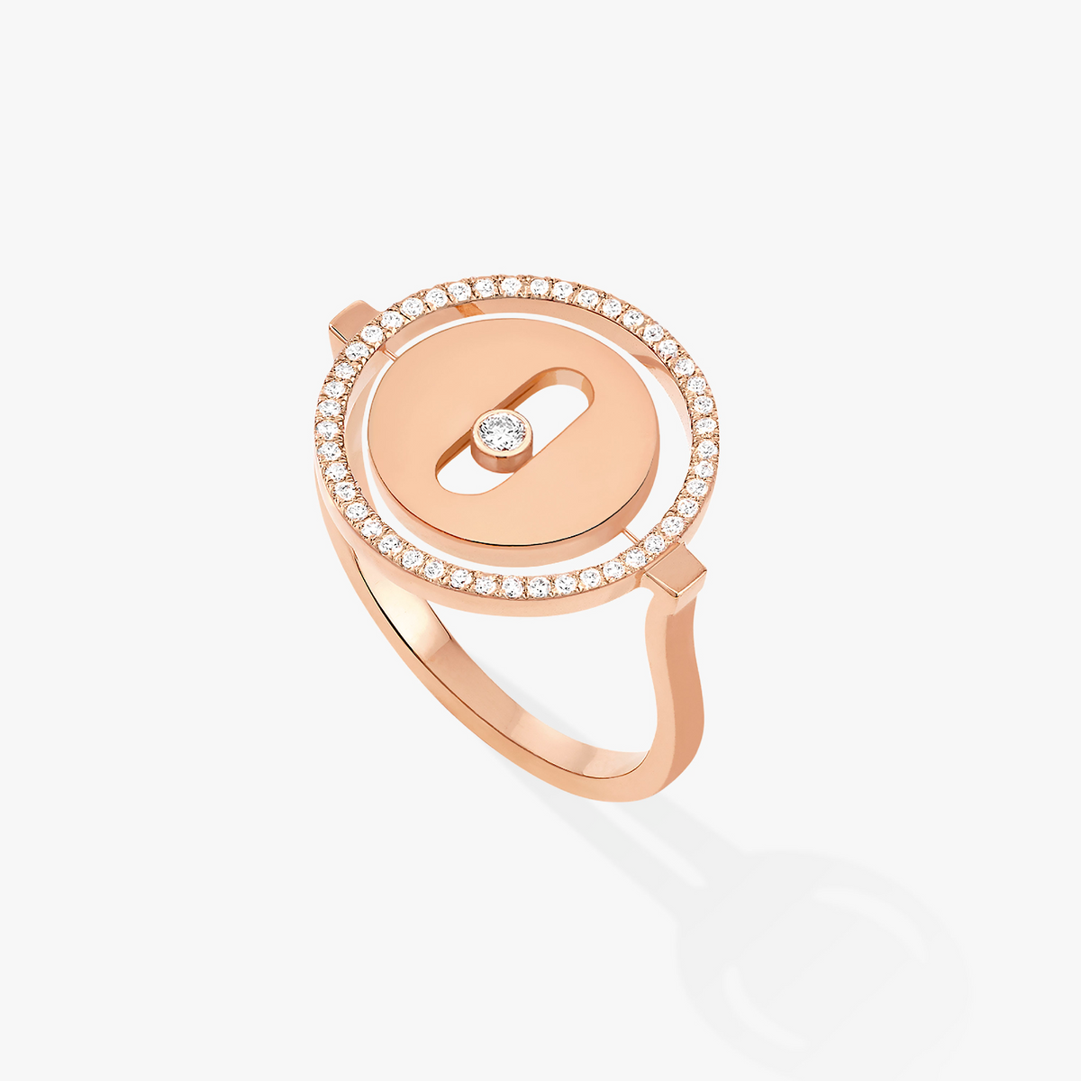 [ECHO]LUCKY MOVE PINK GOLD DIAMOND RING