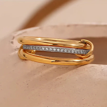 [Echo Fine]Chastity Diamond Ring Stack