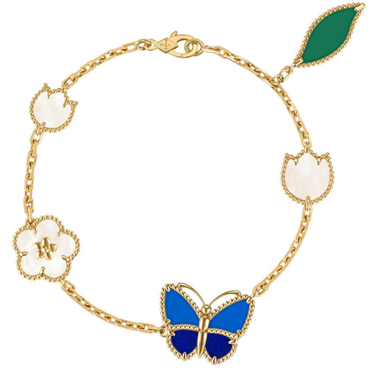 [ECHO]LUCKY SPRING BUTTERFLY 5 MOTIF BRACELET