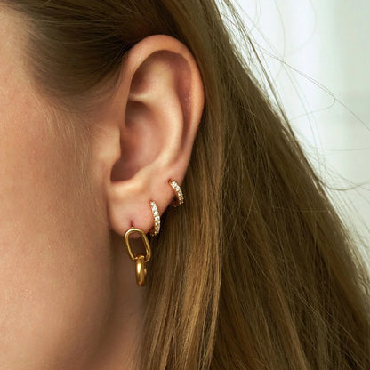 [Echo Fine]Alexandria Huggie Earrings