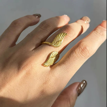 [Echo Fine]Sparrow Gold Wing Ring