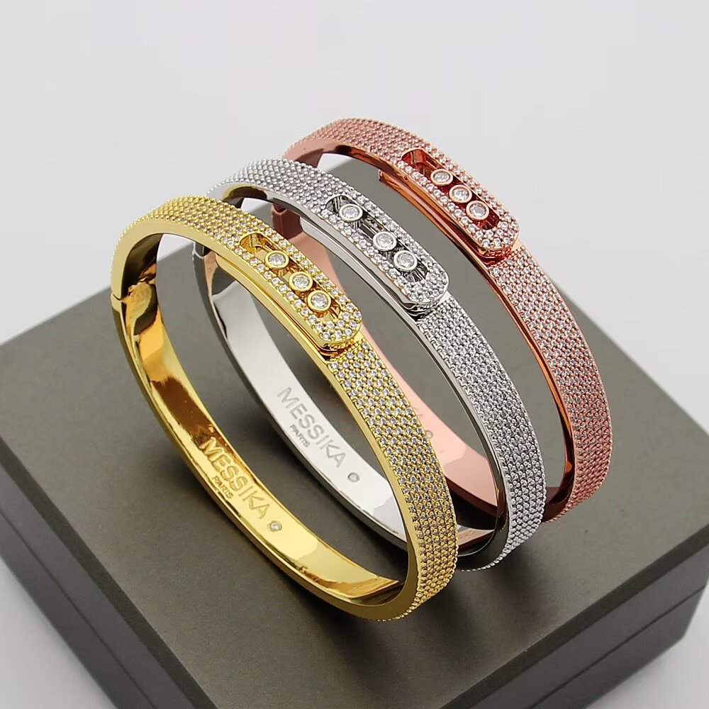 [ECHO]Move Noa Full Pavé Diamond Bangle Bracelet
