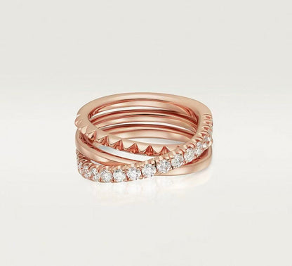 [ECHO]ETINCELLE COLLECTION ROSE GOLD DIAMOND RING