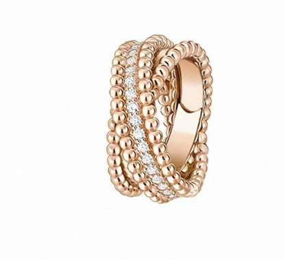 [ECHO]PERLEE COLLECTION YELLOW GOLD WHITE GOLD ROSE GOLD DIAMOND RING