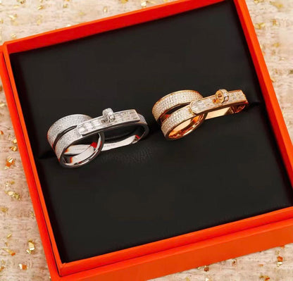 [ECHO ]NEW STYLE FULL CIRCLE DOUBLE DIAMOND RING