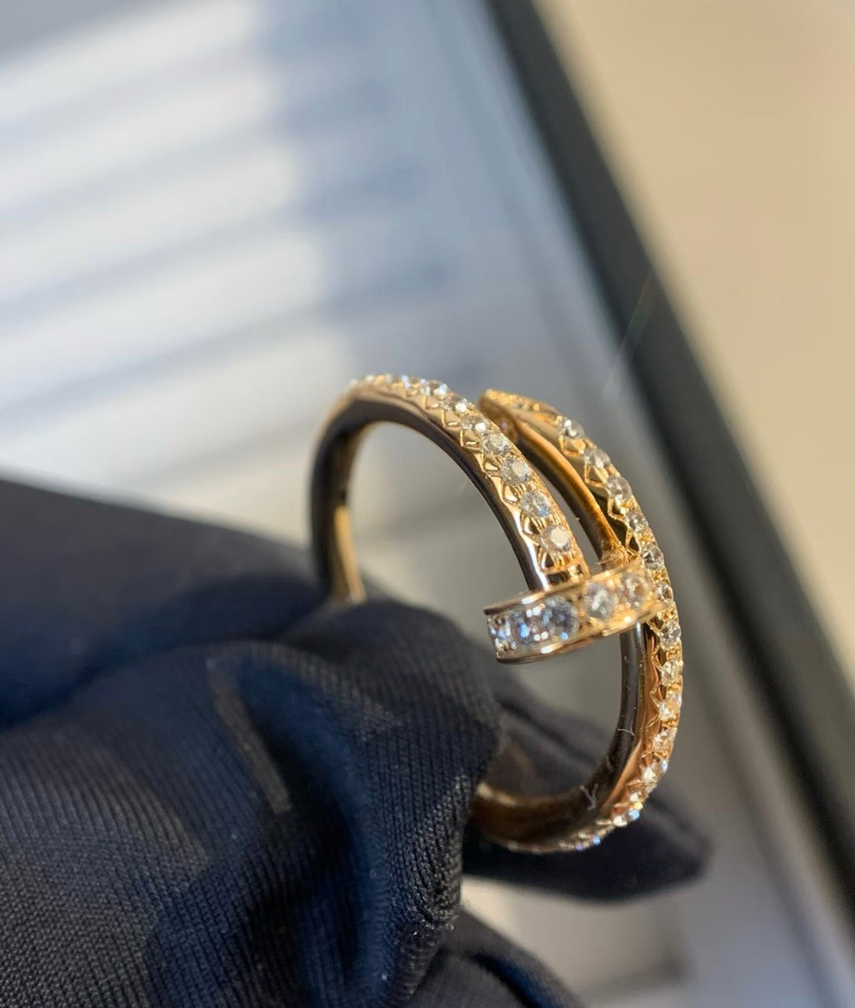 [ECHO ]JUSTE RING 1.8MM GOLD DIAMONDS