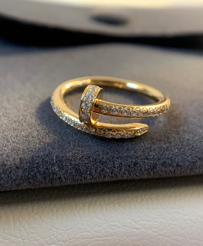 [ECHO ]JUSTE RING 1.8MM GOLD DIAMONDS