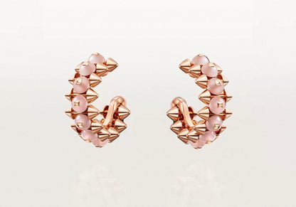 [ECHO ]CLASH COLLECTION AGATE CHALCEDONY STUD EARRINGS