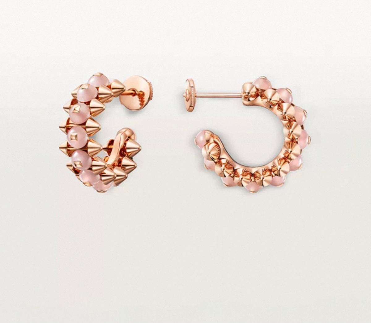 [ECHO ]CLASH COLLECTION AGATE CHALCEDONY STUD EARRINGS