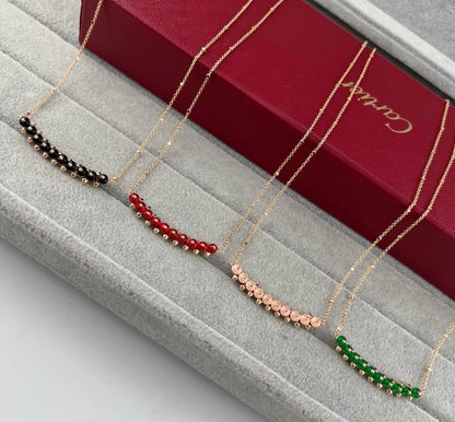 [ECHO ]CLASH COLLECTION AGATE CHALCEDONY STUD NECKLACE
