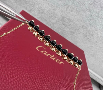 [ECHO ]CLASH COLLECTION AGATE CHALCEDONY STUD NECKLACE