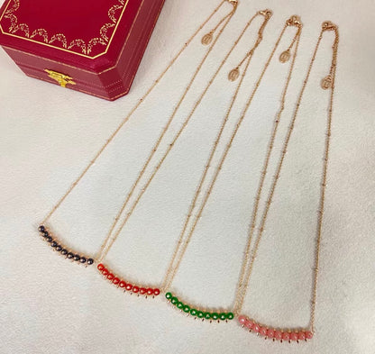 [ECHO ]CLASH COLLECTION AGATE CHALCEDONY STUD NECKLACE