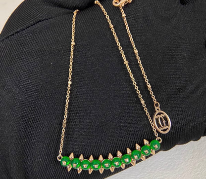 [ECHO ]CLASH COLLECTION AGATE CHALCEDONY STUD NECKLACE