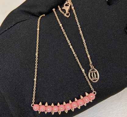 [ECHO ]CLASH COLLECTION AGATE CHALCEDONY STUD NECKLACE