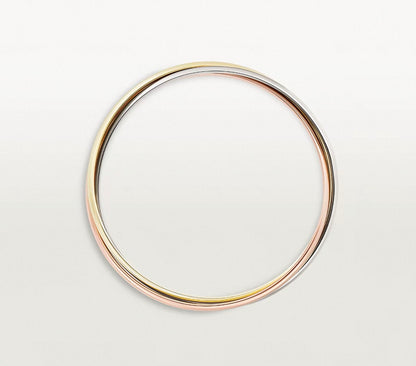 [ECHO ]TRINITY COLLECTION CLASSIC THREE-COLOUR GOLD TRIPLE BAND BANGLE