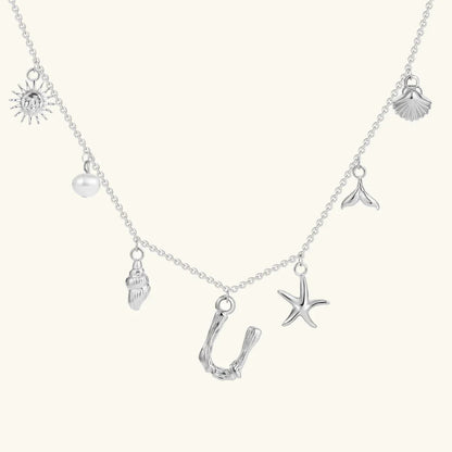 [Echo Fine]Avaria Ocean Initial Necklace