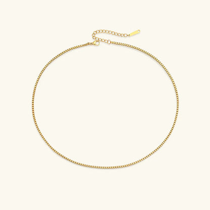[Echo Fine]Danica Box Chain Gold Necklace