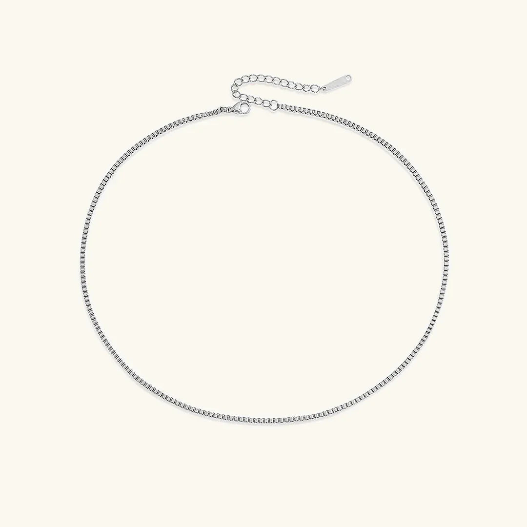 [Echo Fine]Danica Box Chain Gold Necklace