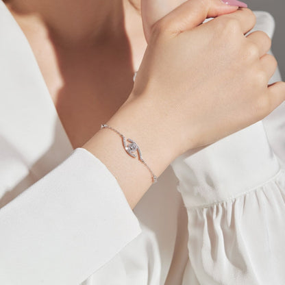 [ECHO]Lucky Eye Pave-Set Diamond Bracelet