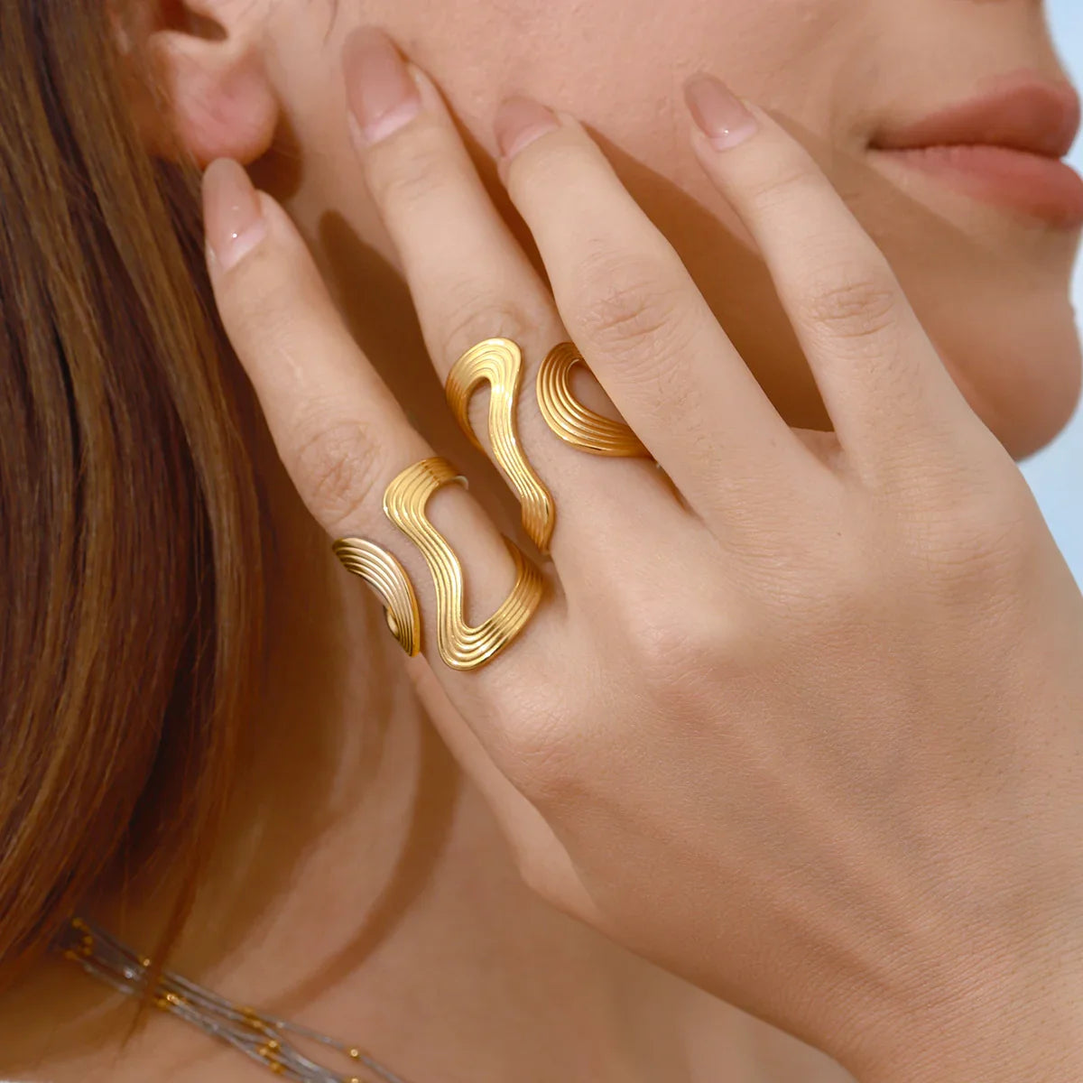 [Echo Fine]Vivi Twisted Band Gold Ring