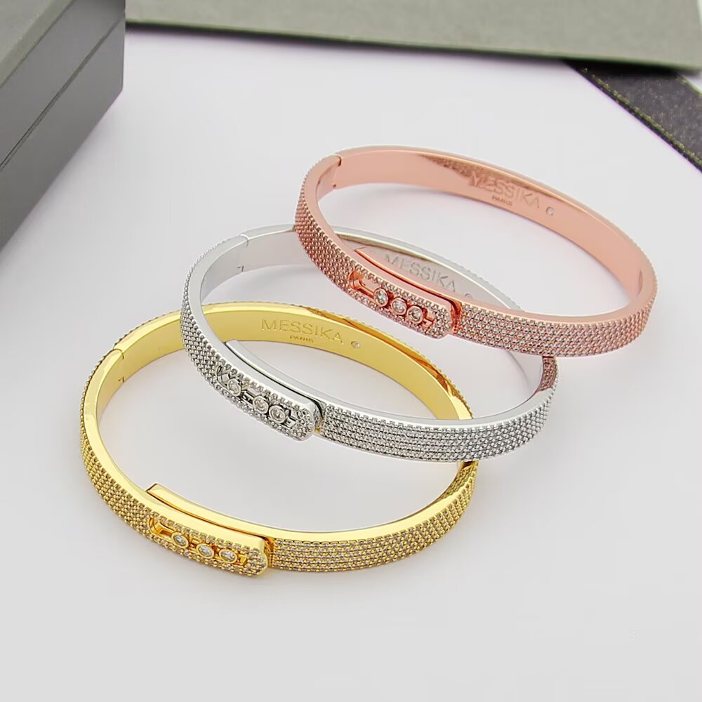 [ECHO]Move Noa Full Pavé Diamond Bangle Bracelet