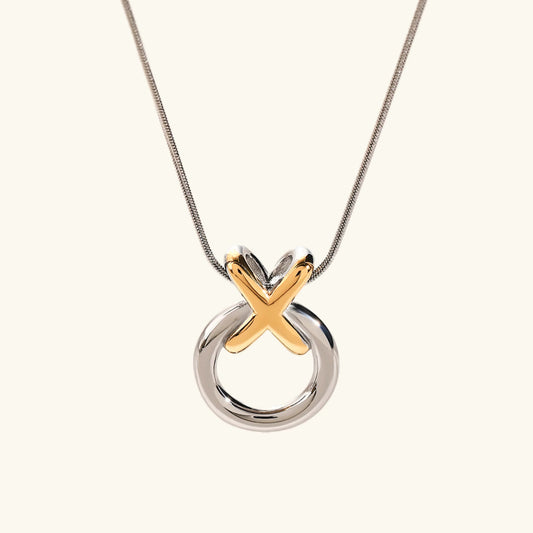 [Echo Fine]Mirabelle Ring Knot Necklace
