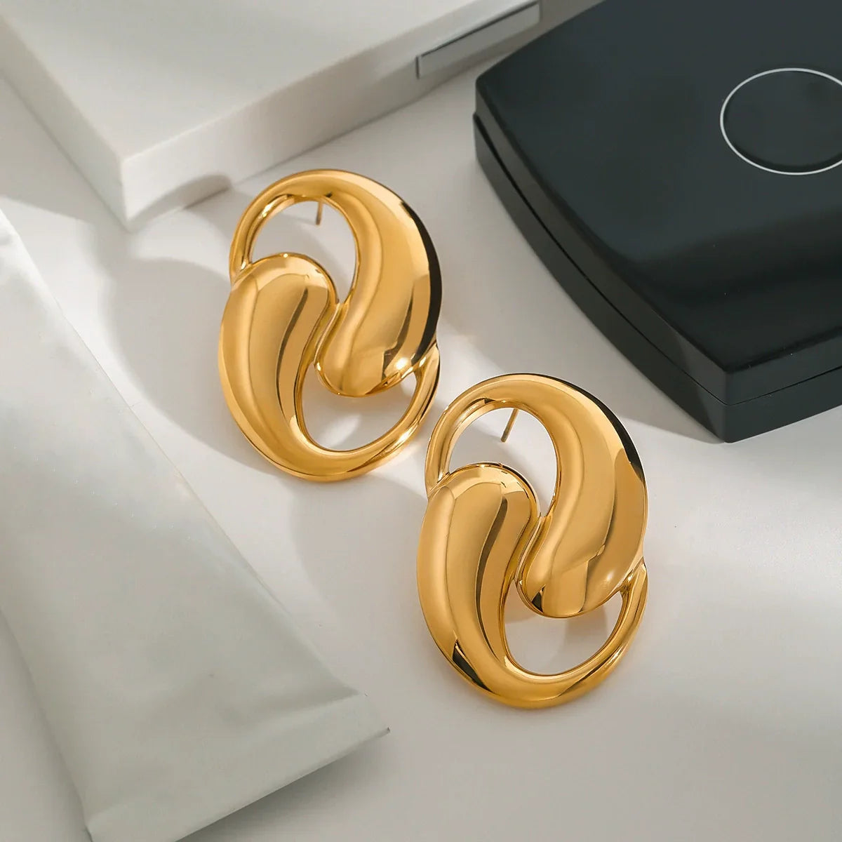 [Echo Fine]Dansley Water Drop Gold Earrings