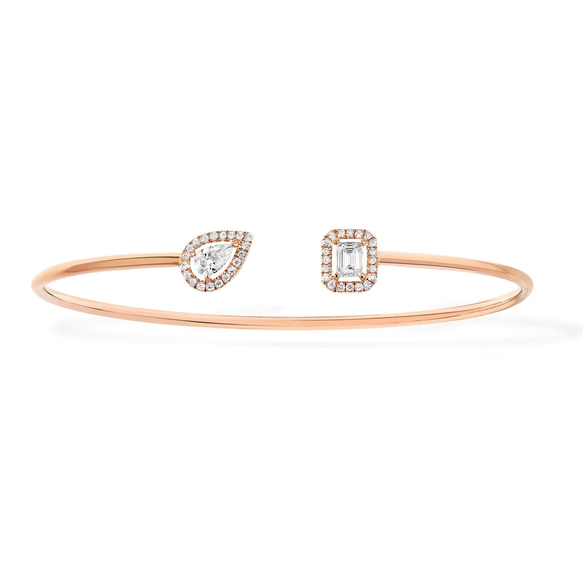 [ECHO]JONC FLEX MY TWIN TOI & MOI SILVER DIAMOND BRACELET