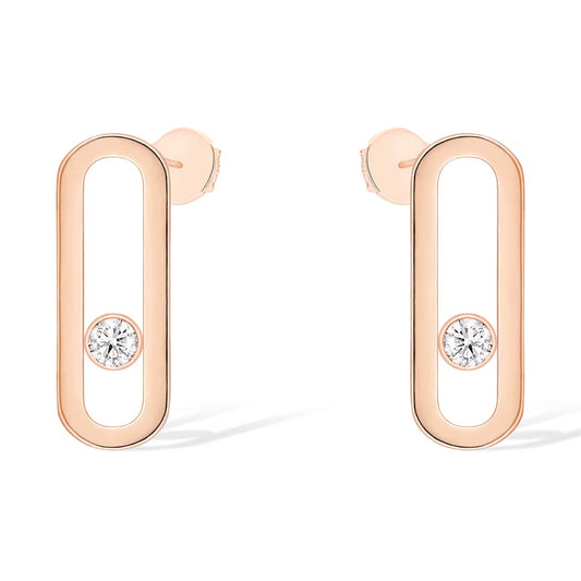[ECHO]MOVE UNO SMALL 1 DIAMOND EARRINGS