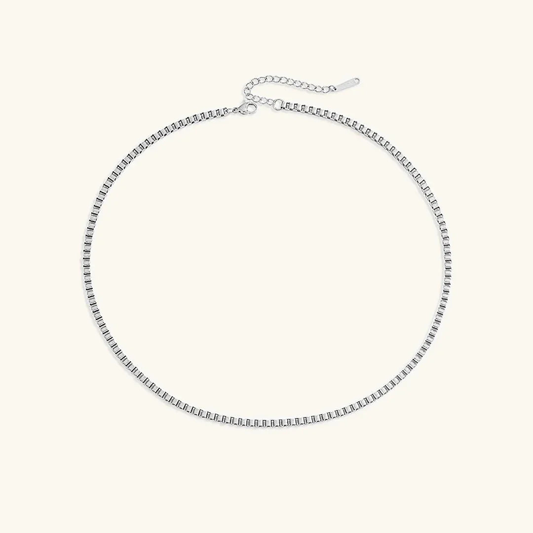 [Echo Fine]Danica Box Chain Gold Necklace