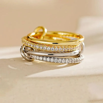 [Echo Fine]Ivy Stacked Diamond Ring